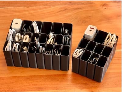 USB cable organizer Box tray